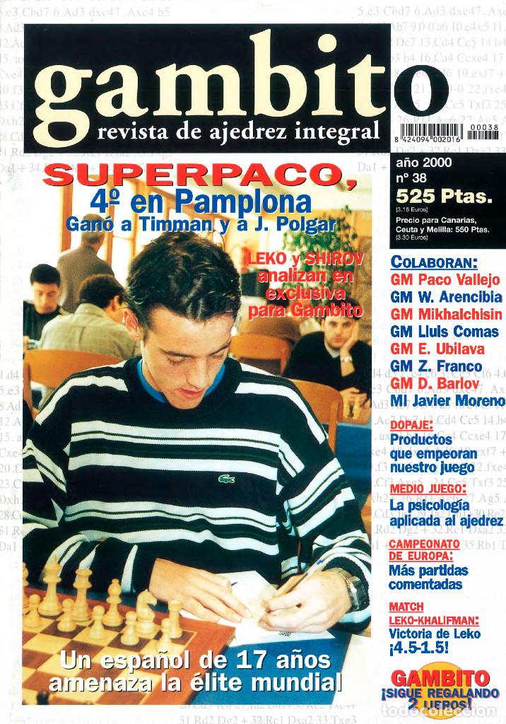 Coleccionismo deportivo: Ajedrez. Revista Gambito 38 2000 - Foto 1