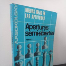 Coleccionismo deportivo: APERTURAS SEMI-ABIERTAS TOMO 2 - AP SOKOLSKY - EDICIONES LIMITADAS CATALÁN. Lote 283352943