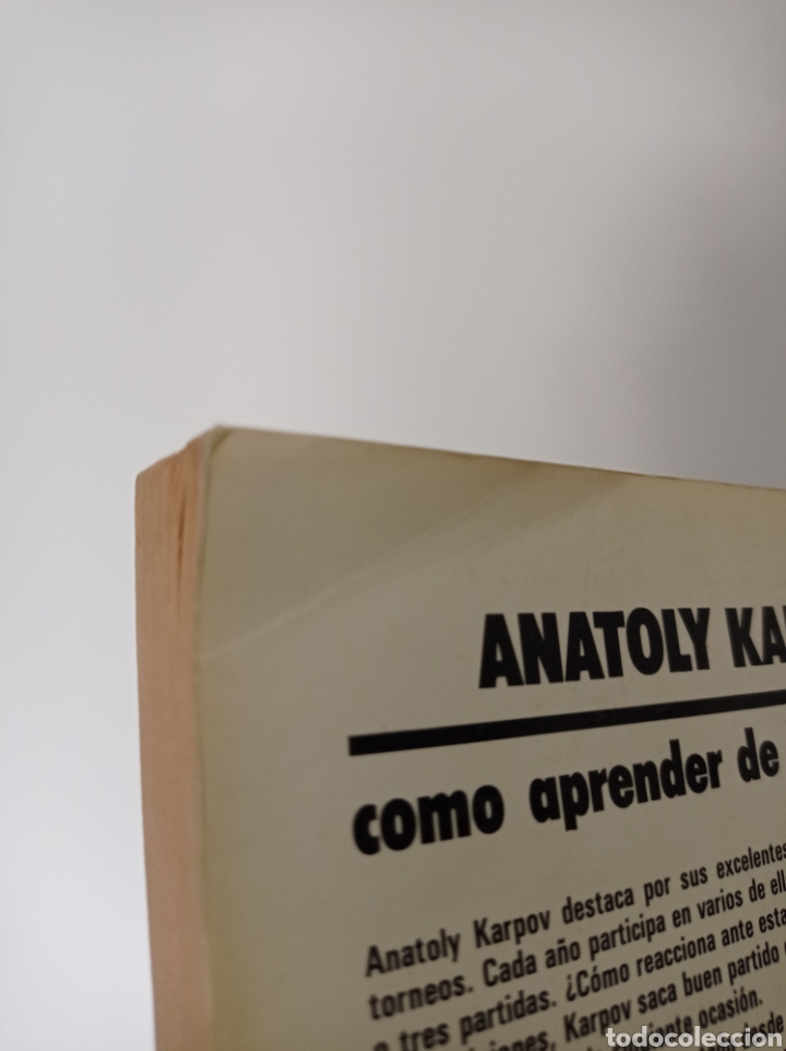 anatoly kárpov cómo aprender de las derrotas li - Comprar Livros antigos de  Xadrez no todocoleccion