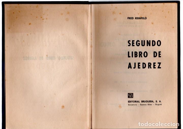 Coleccionismo deportivo: SEGUNDO LIBRO DE AJEDREZ. FRED REINFELD. 1&ordf; EDICION 1961 - Foto 3