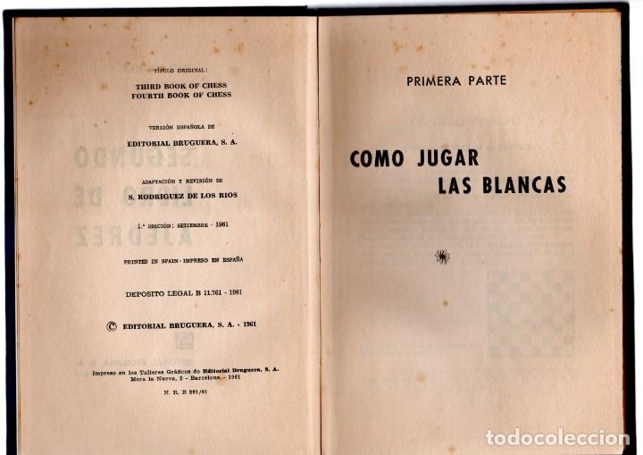 Coleccionismo deportivo: SEGUNDO LIBRO DE AJEDREZ. FRED REINFELD. 1&ordf; EDICION 1961 - Foto 4