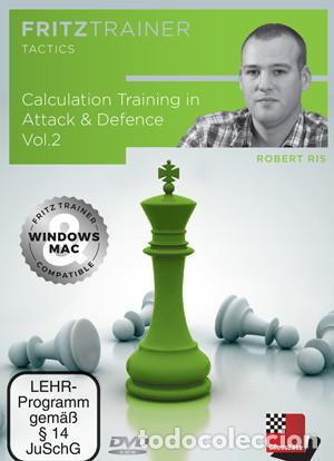 Coleccionismo deportivo: Chess. Ajedrez. Calculation Training in Attack & Defence Vol.2 - Robert Ris DVD o Download - Foto 1