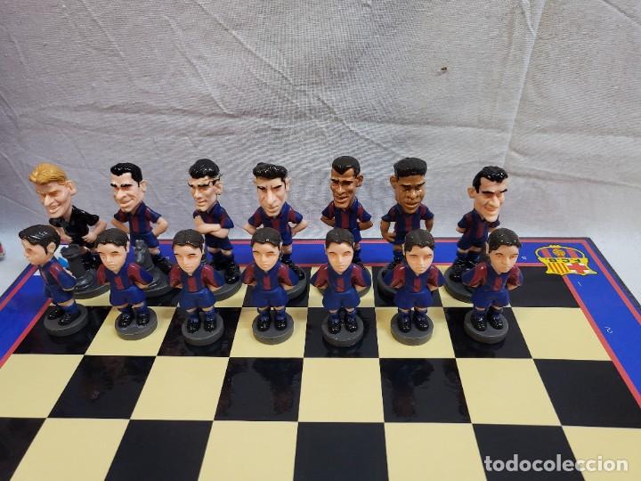 Coleccionismo deportivo: AJEDREZ DEL BARSA ,F.C.BARCELONA , INCOMPLETO - Foto 3