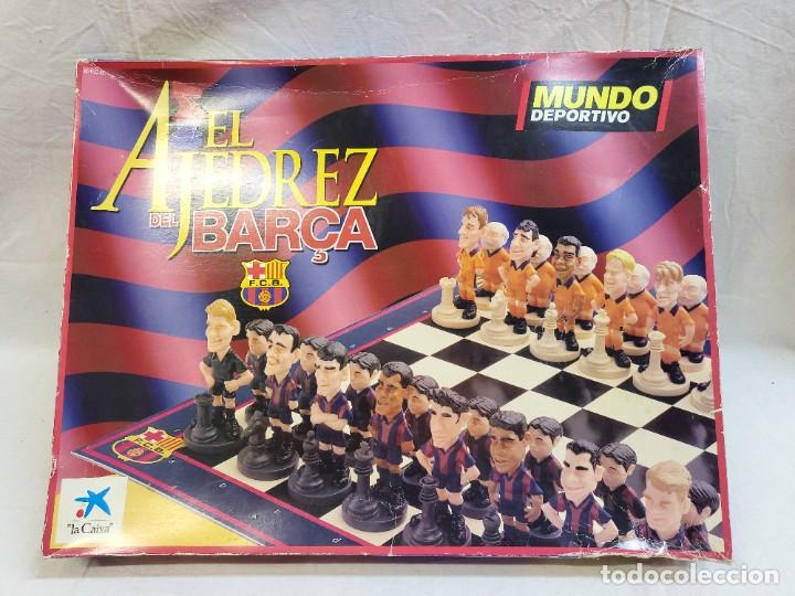Coleccionismo deportivo: AJEDREZ DEL BARSA ,F.C.BARCELONA , INCOMPLETO - Foto 5