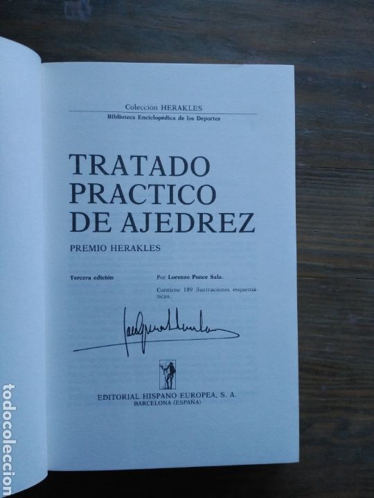 Coleccionismo deportivo: TRATADO PR&Aacute;CTICO DE AJEDREZ. LORENZO PONCE. - Foto 2