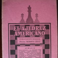 Coleccionismo deportivo: REVISTA EL AJEDREZ AMERICANO ROBERTO GRAU ,BUENOS AIRES.Nº 61 .OCTUBRE 1932