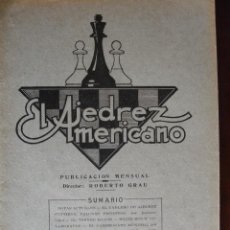 Coleccionismo deportivo: REVISTA EL AJEDREZ AMERICANO ROBERTO GRAU ,BUENOS AIRES.Nº 37 .OCTUBRE 1930