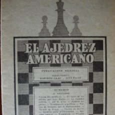 Coleccionismo deportivo: REVISTA EL AJEDREZ AMERICANO ROBERTO GRAU ,BUENOS AIRES.Nº 2 .JULIO 1935