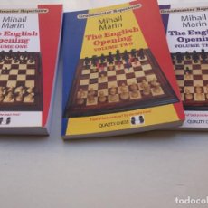 Coleccionismo deportivo: AJEDREZ.CHESS. 3 LIBROS QUALITY CHESS. MIHAIL MARIN. THE ENGLISH OPENING. VOLUME 1,2,3. Lote 321164258