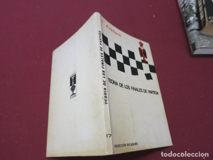 Coleccionismo deportivo: teoria de los finales de partida. Y. Averbach. Coleccion escaques Ajedrez - Foto 2