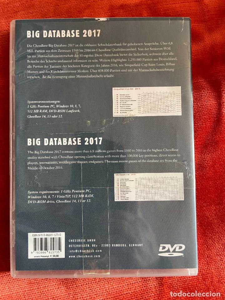 Coleccionismo deportivo: BIG DATABASE 2017 6.8 MILLONES DE PARTIDAS DE AJEDREZ - Foto 2