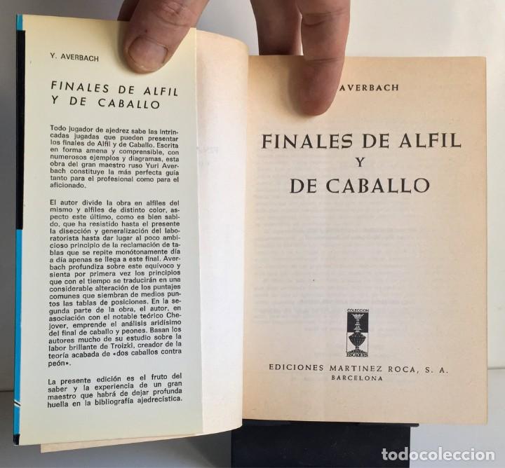 Coleccionismo deportivo: FINALES DE ALFIL Y CABALLO. Y. Averbach - Foto 4