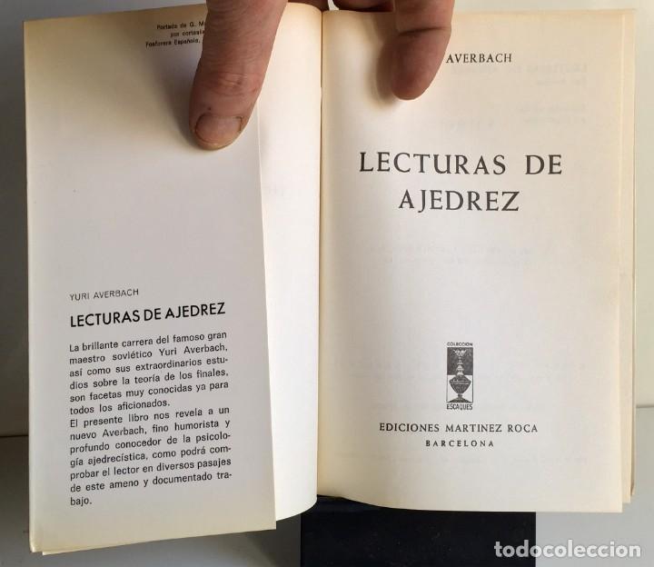 Coleccionismo deportivo: LECTURAS DE AJEDREZ. Yuri Averbach - Foto 4