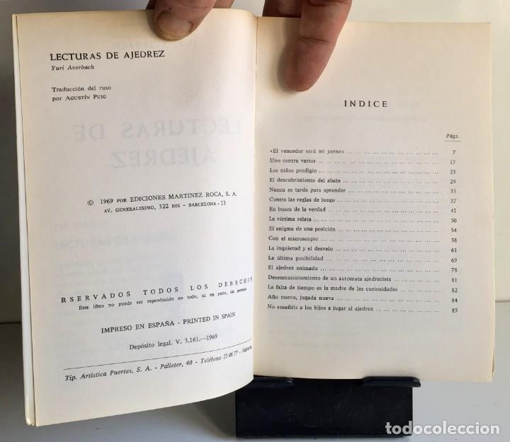 Coleccionismo deportivo: LECTURAS DE AJEDREZ. Yuri Averbach - Foto 5