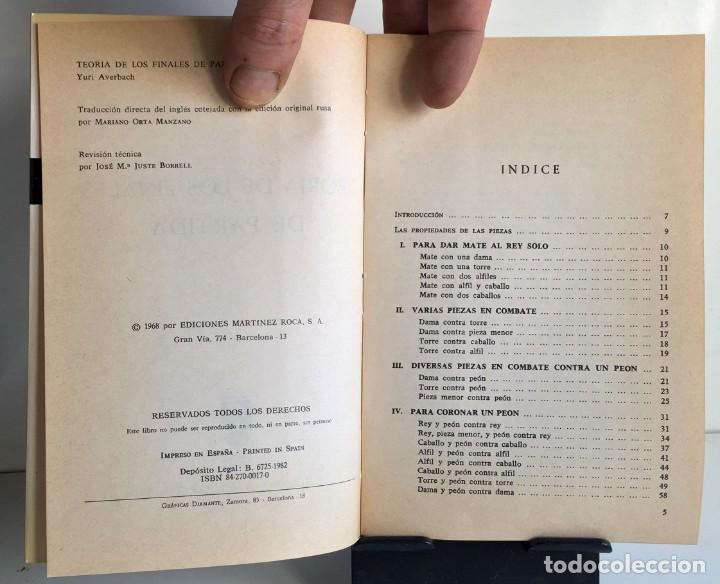 Coleccionismo deportivo: TEOR&Iacute;A DE LOS FINALES DE PARTIDA. Y. Averbach - Foto 5