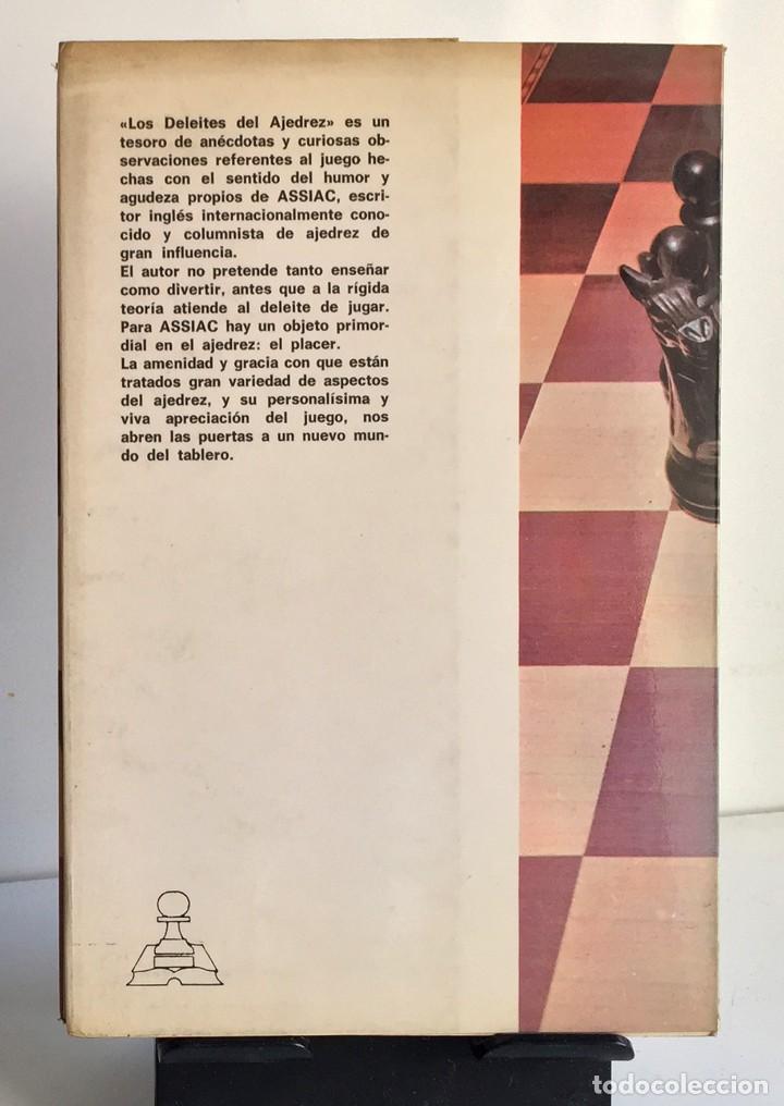 Coleccionismo deportivo: LOS DELEITES DEL AJEDREZ. Assiac - Foto 2