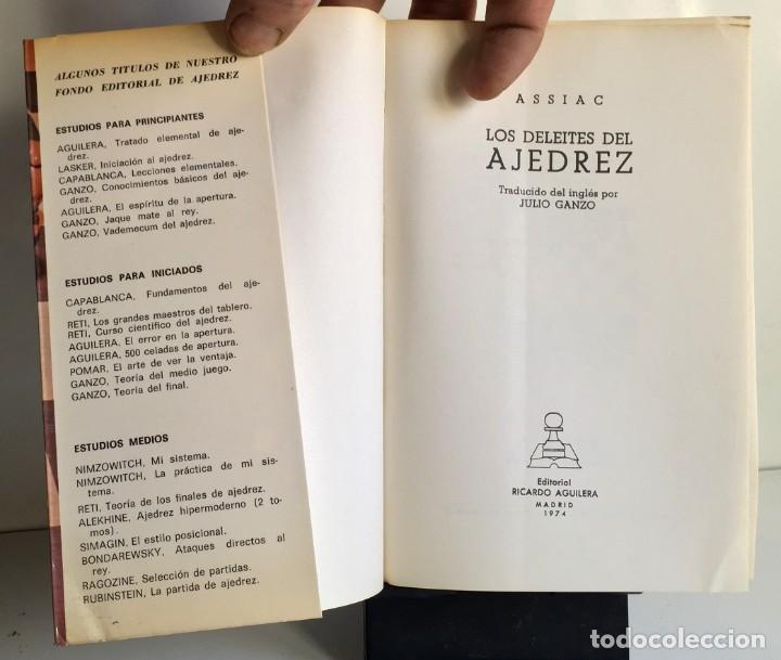Coleccionismo deportivo: LOS DELEITES DEL AJEDREZ. Assiac - Foto 4