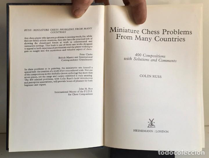 Coleccionismo deportivo: MINIATURE CHESS PROBLEMS From Many Countries. Colin Russ - Foto 3