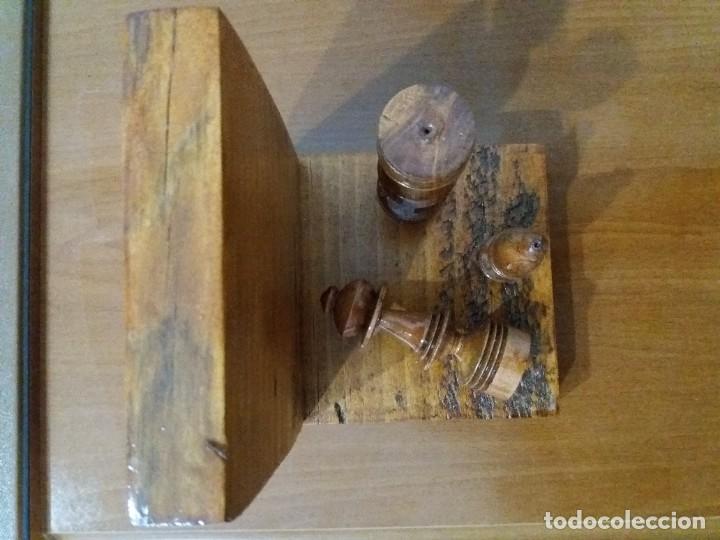 Coleccionismo deportivo: SUJETALIBROS AJEDREZ. &Uacute;NICO. ARTESANAL. - Foto 5