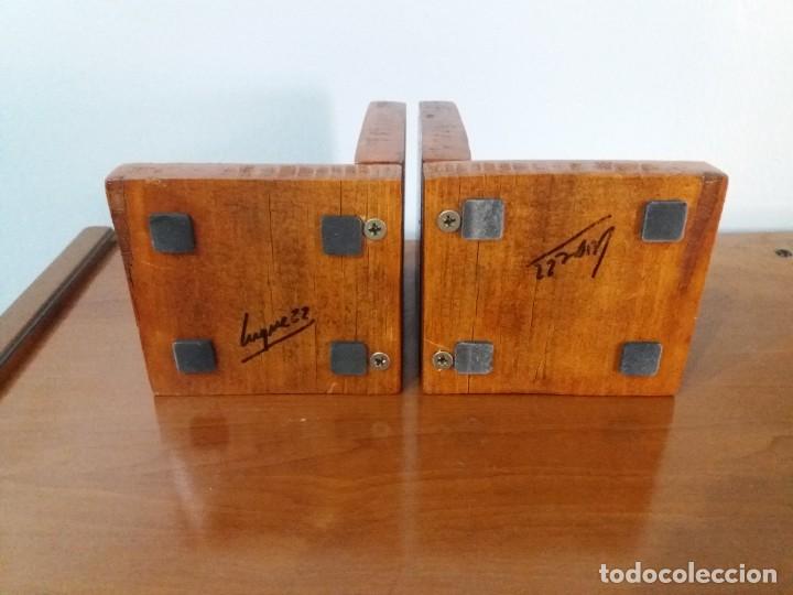 Coleccionismo deportivo: SUJETALIBROS AJEDREZ. &Uacute;NICO. ARTESANAL. - Foto 7