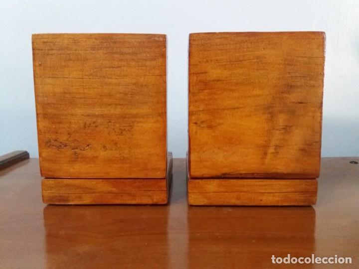 Coleccionismo deportivo: SUJETALIBROS AJEDREZ. &Uacute;NICO. ARTESANAL. - Foto 10