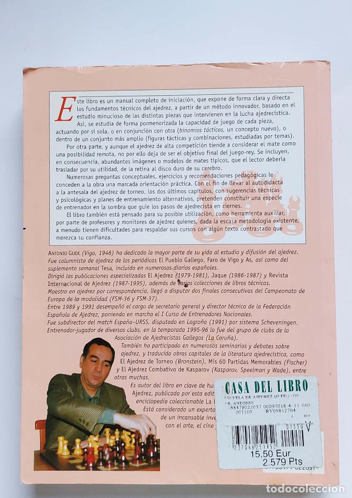 Coleccionismo deportivo: Escuela de ajedrez | Antonio Gude | Ediciones Tutor, 2001 - Foto 8