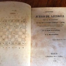 Coleccionismo deportivo: ANÁLISIS DEL JUEGO DE AJEDREZ - FILIDOR 1846 EJEMPLAR ORIGINAL DE LA PRIMERA EDICIÓN EN ESPAÑOL. Lote 352840299