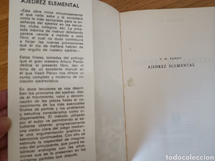 Coleccionismo deportivo: AJEDREZ ELEMENTAL - V.N.PANOV - Foto 3