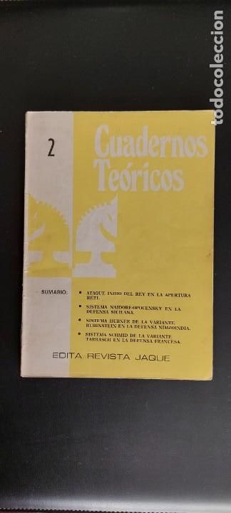 Coleccionismo deportivo: Cuaderno Te&oacute;rico Jaque N&ordm; 2 Leer Descripci&oacute;n - Foto 1