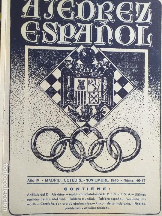 Coleccionismo deportivo: ajedrez espa&ntilde;ol 1946 - Foto 1