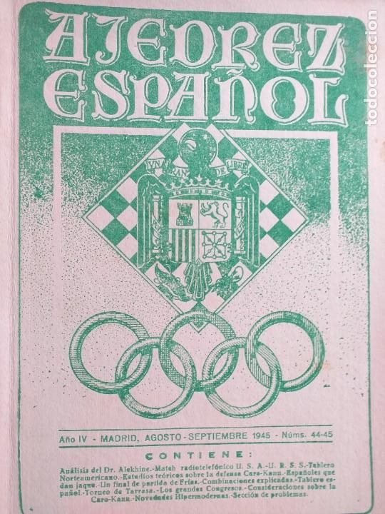 Coleccionismo deportivo: ajedrez espa&ntilde;ol 1946 - Foto 2