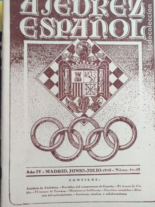 Coleccionismo deportivo: ajedrez espa&ntilde;ol 1946 - Foto 3