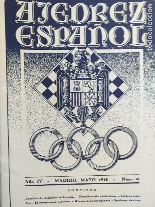 Coleccionismo deportivo: ajedrez espa&ntilde;ol 1946 - Foto 4