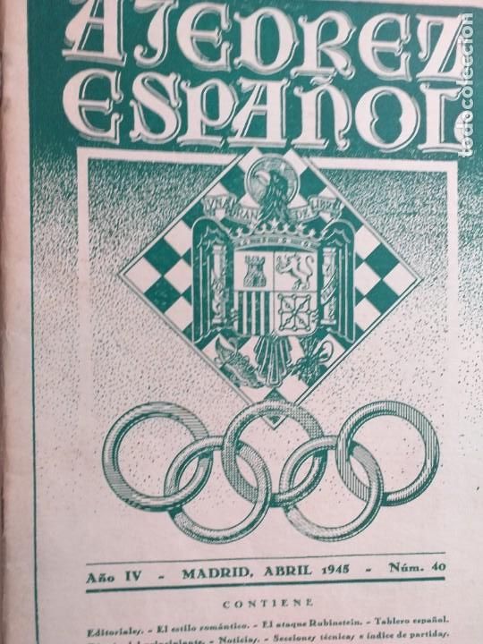 Coleccionismo deportivo: ajedrez espa&ntilde;ol 1946 - Foto 5