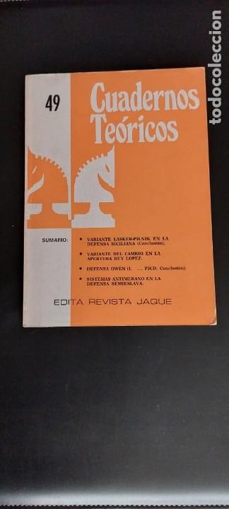 Coleccionismo deportivo: Cuaderno Te&oacute;rico Jaque N&ordm; 49 - Foto 1