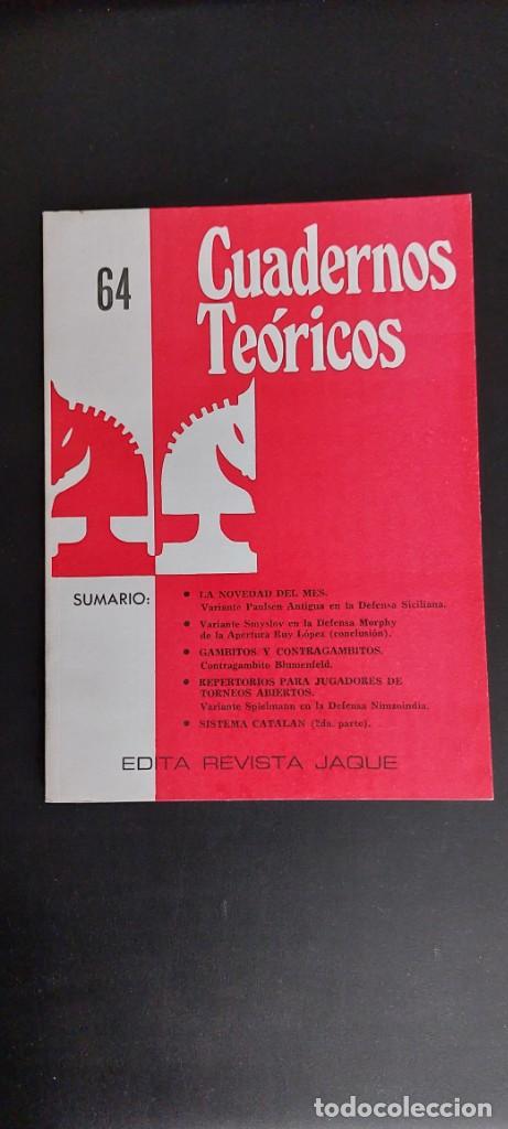 Coleccionismo deportivo: Cuaderno Te&oacute;rico Jaque N&ordm; 64 - Foto 1