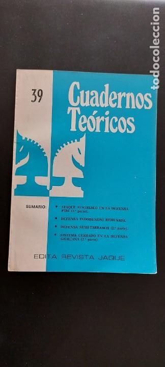 Coleccionismo deportivo: Cuaderno Te&oacute;rico Jaque N&ordm; 39 - Foto 1