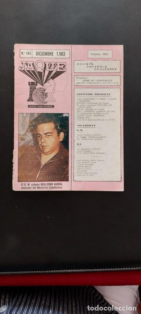 Coleccionismo deportivo: Revista Jaque 143 - Foto 1