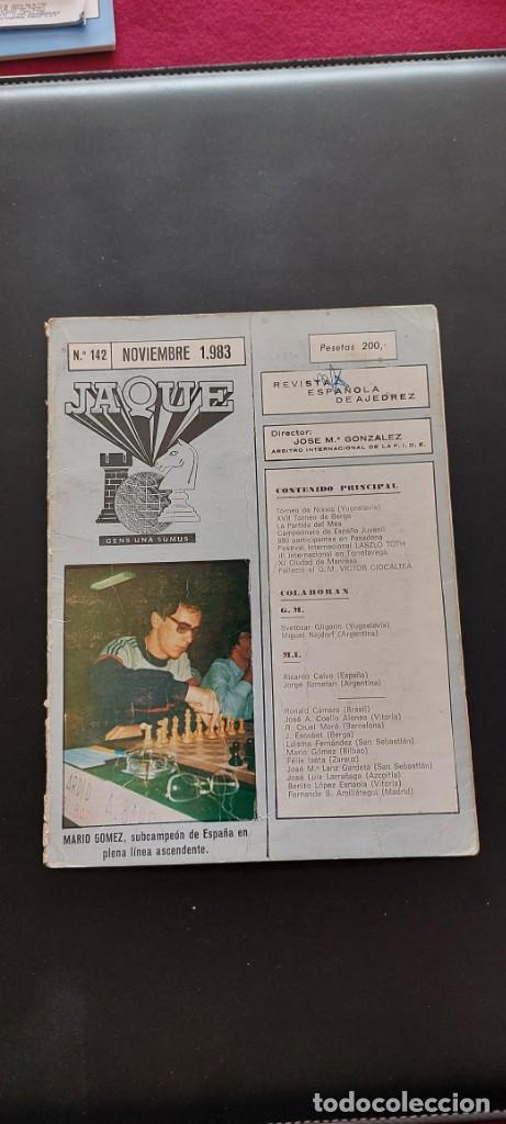 Coleccionismo deportivo: Revista Jaque 142 - Foto 1