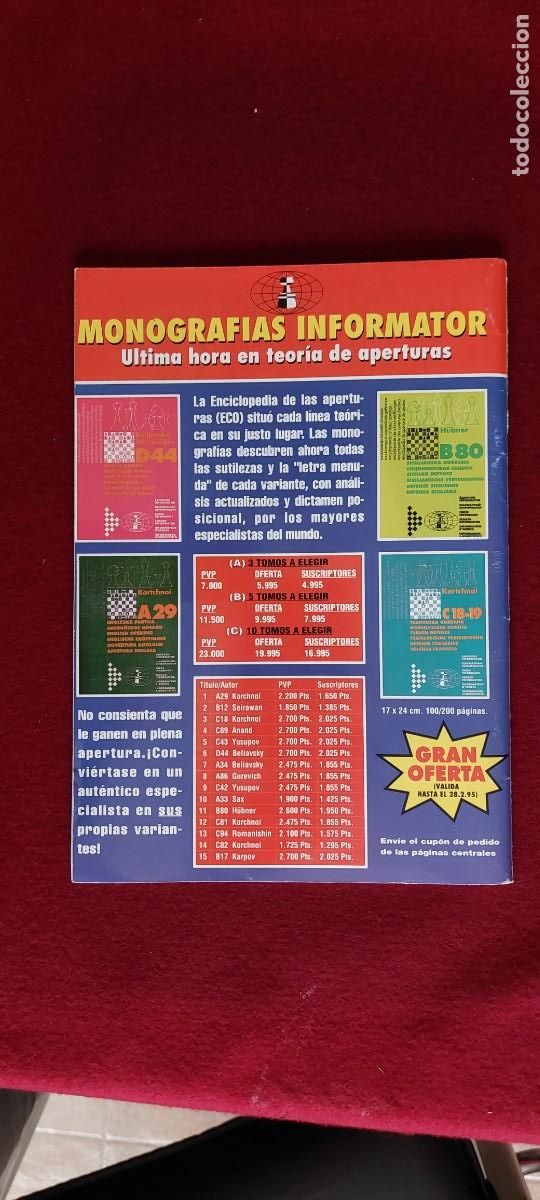 Coleccionismo deportivo: Revista Internacional de Ajedrez N&ordm; 89 - Foto 2