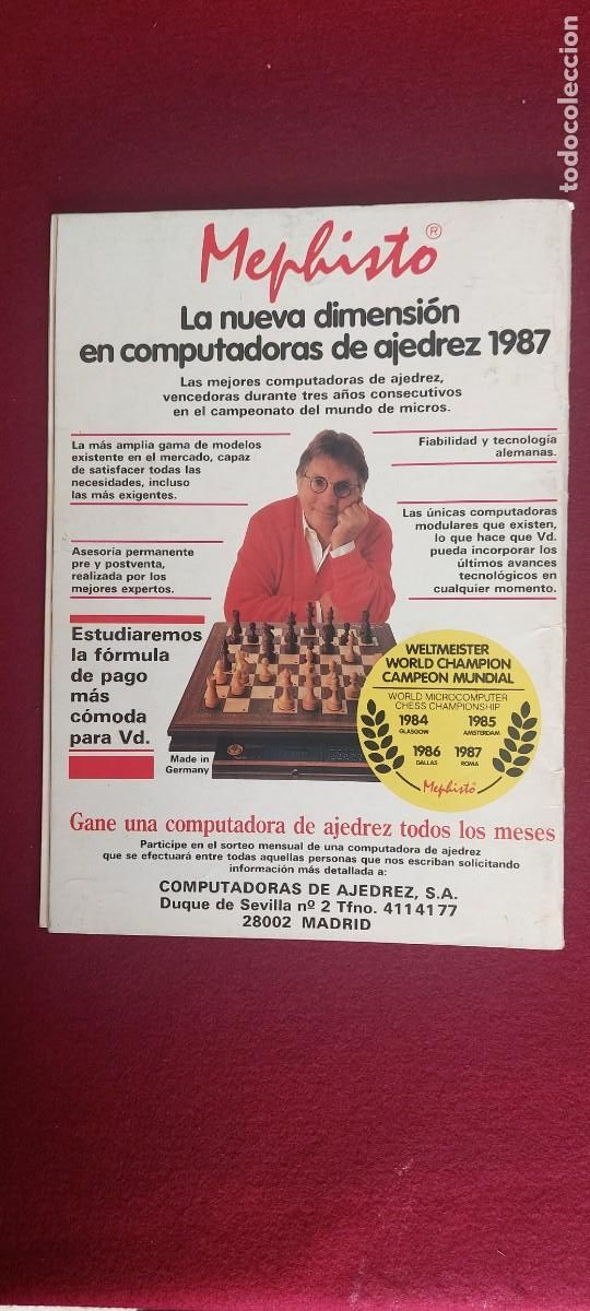 Coleccionismo deportivo: Revista Internacional de Ajedrez N&ordm; 4 - Foto 2