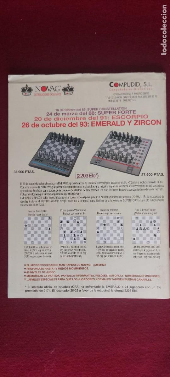 Coleccionismo deportivo: Revista Internacional de Ajedrez N&ordm; 84 - Foto 2