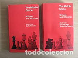 Coleccionismo deportivo: the middle game Max Euwe H Kramer static features and dynamic subjective features 2 tomos - Foto 1