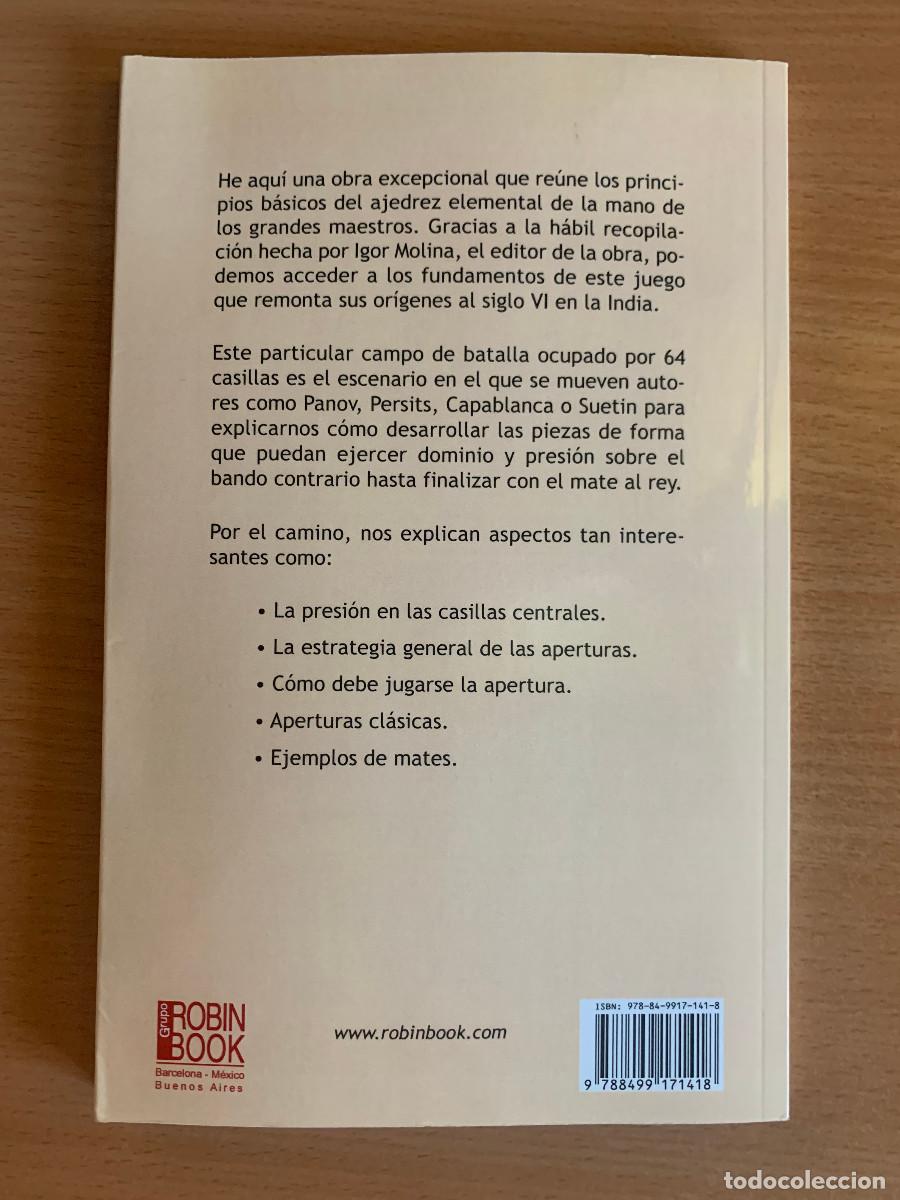 Coleccionismo deportivo: Ajedrez elemental. Igor Molina Montes. Ediciones Robinbook - Foto 8