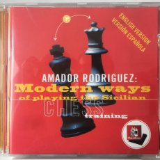Coleccionismo deportivo: AJEDREZ. THE MODERN WAYS OF PLAYING THE SICILIAN POR AMADOR RODRIGUEZ. CHESS TRAINING BY CHESSBASE