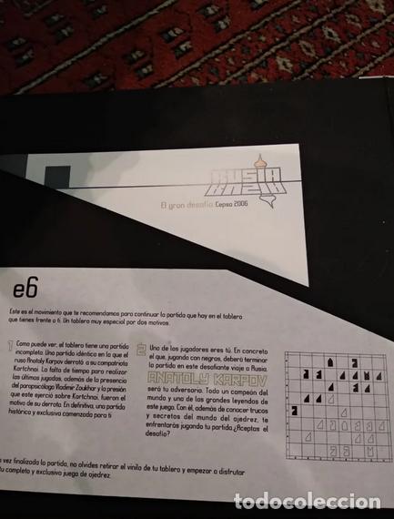 Coleccionismo deportivo: Ajedrez + firma karpov - Foto 3