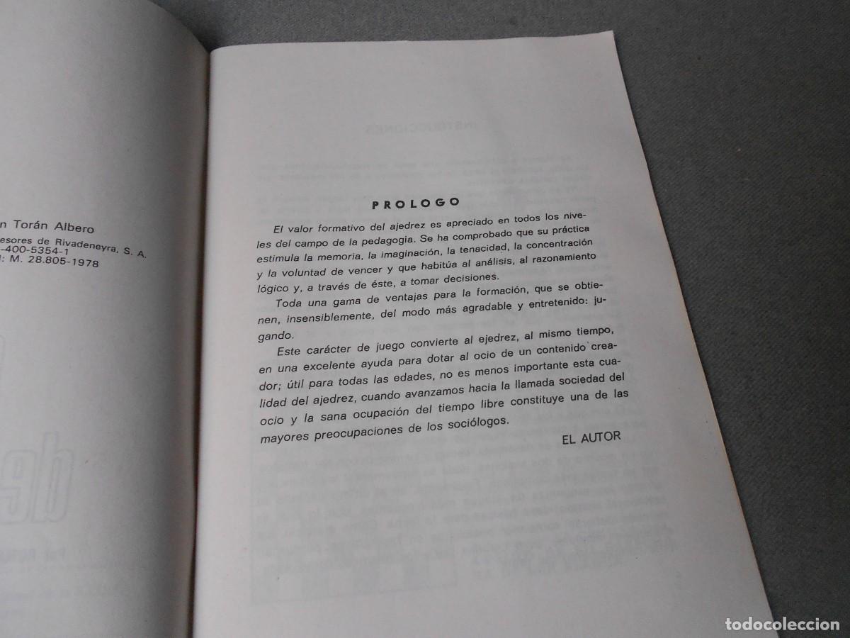 Coleccionismo deportivo: CARTILLA DE AJEDREZ. - Foto 3