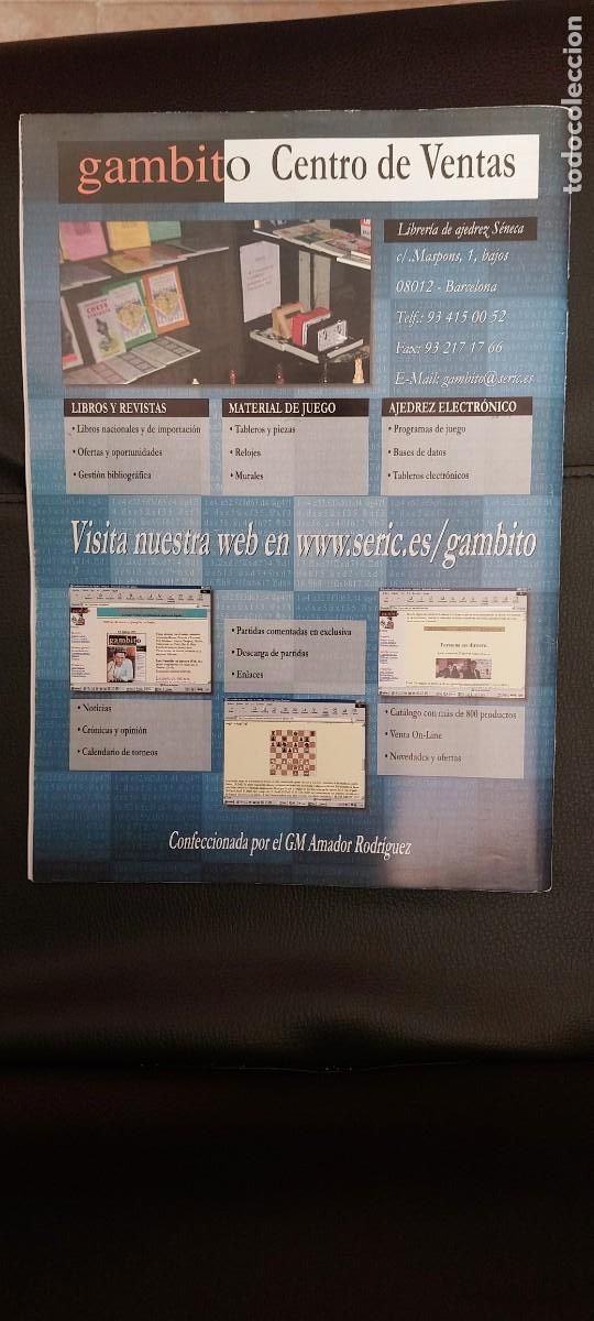 Coleccionismo deportivo: Revista de ajedrez Gambito N&ordm; 38 - Foto 2