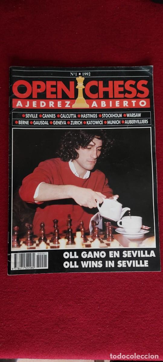 Coleccionismo deportivo: Revista de ajedrez open chess N&ordm; 1 - Foto 1