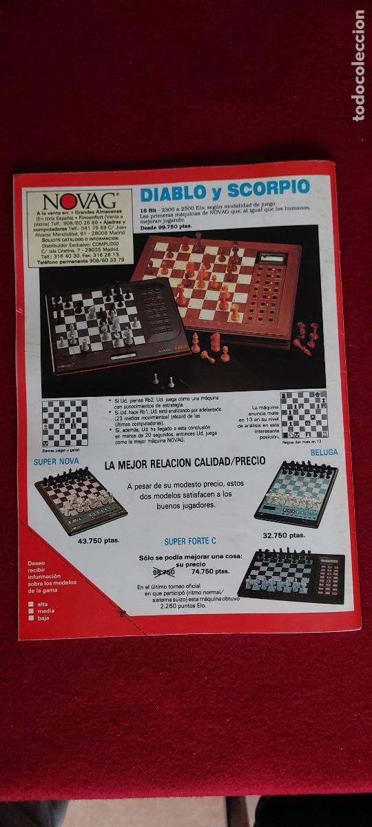 Coleccionismo deportivo: Revista de ajedrez open chess N&ordm; 1 - Foto 2